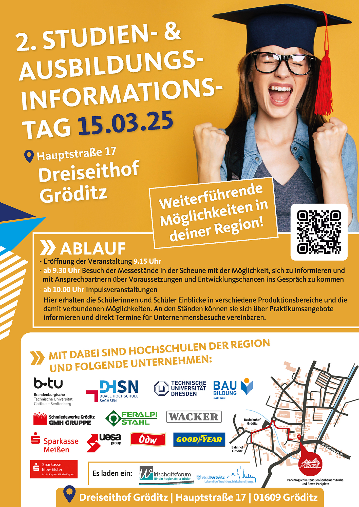 Studien- und Ausbildungsinformationstag 15.03.25 Dreiseithof Gröditz